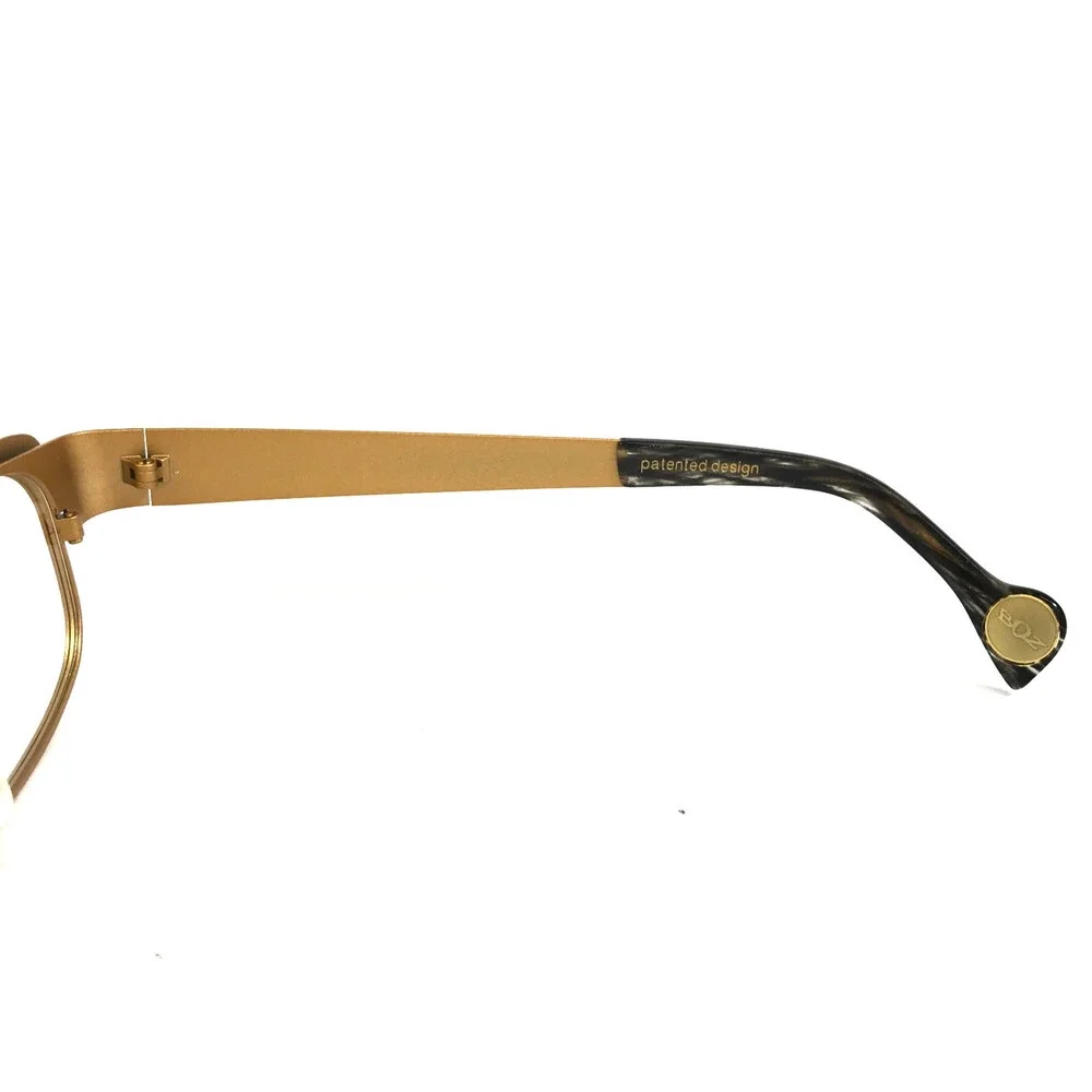 BOZ Eyeglasses Frames WENDY 0055 Matte Black Gold Cat Eye Full Rim 52-16.5-135